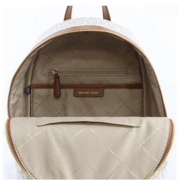 MICHAEL KORS KENLY MEDIUM BACKPACK Vanilla signature color - Picture 15 of 16